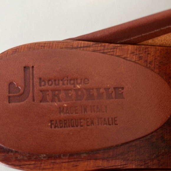 Fredelle Boutique Vintage Leather Clogs size 7 - Picture 4 of 11